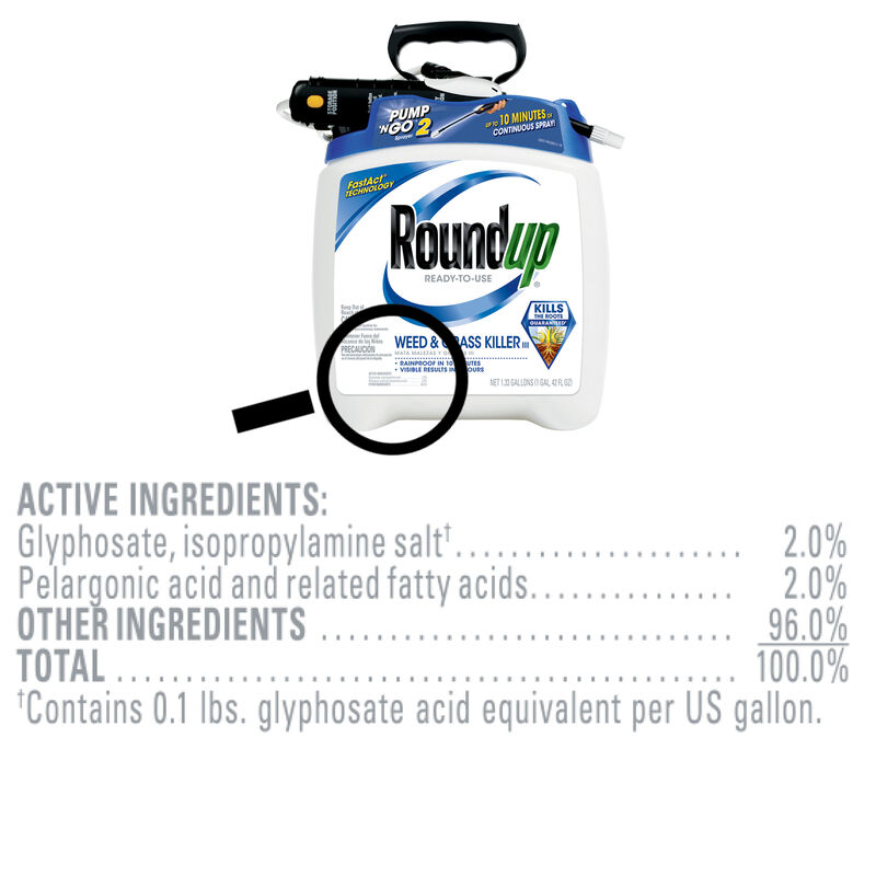 Roundup® Ready-To-Use Weed & Grass Killer III with Pump 'N Go® 2 Sprayer image number null