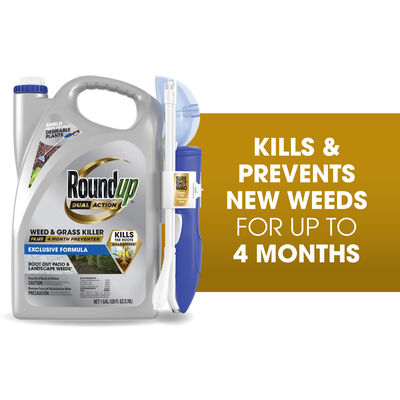 Roundup® Dual Action Weed & Grass Killer Plus 4 Month Preventer with Sure Shot™ Wand