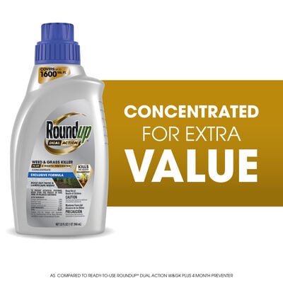 Roundup® Dual Action Weed & Grass Killer Plus 4 Month Preventer Concentrate