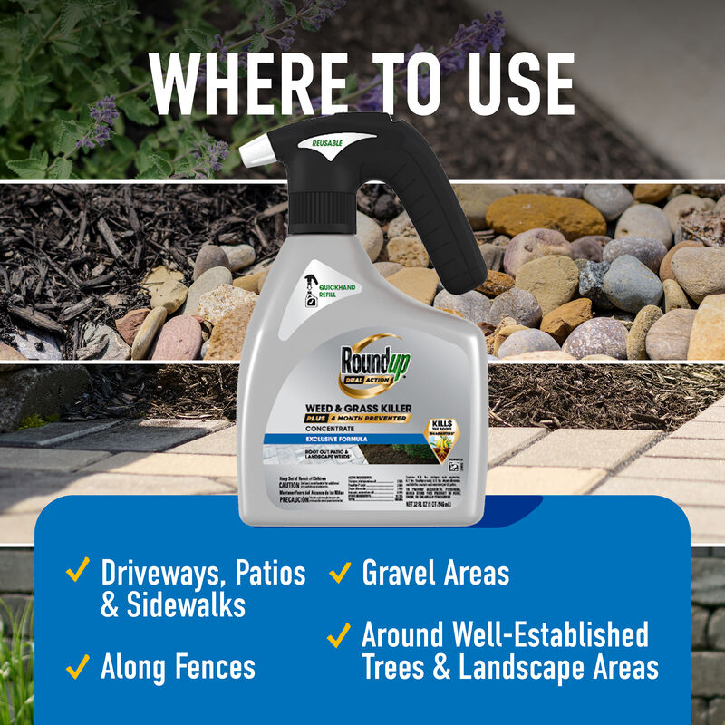 Roundup® Dual Action Weed & Grass Killer Plus 4 Month Preventer QuickHand™ image number null