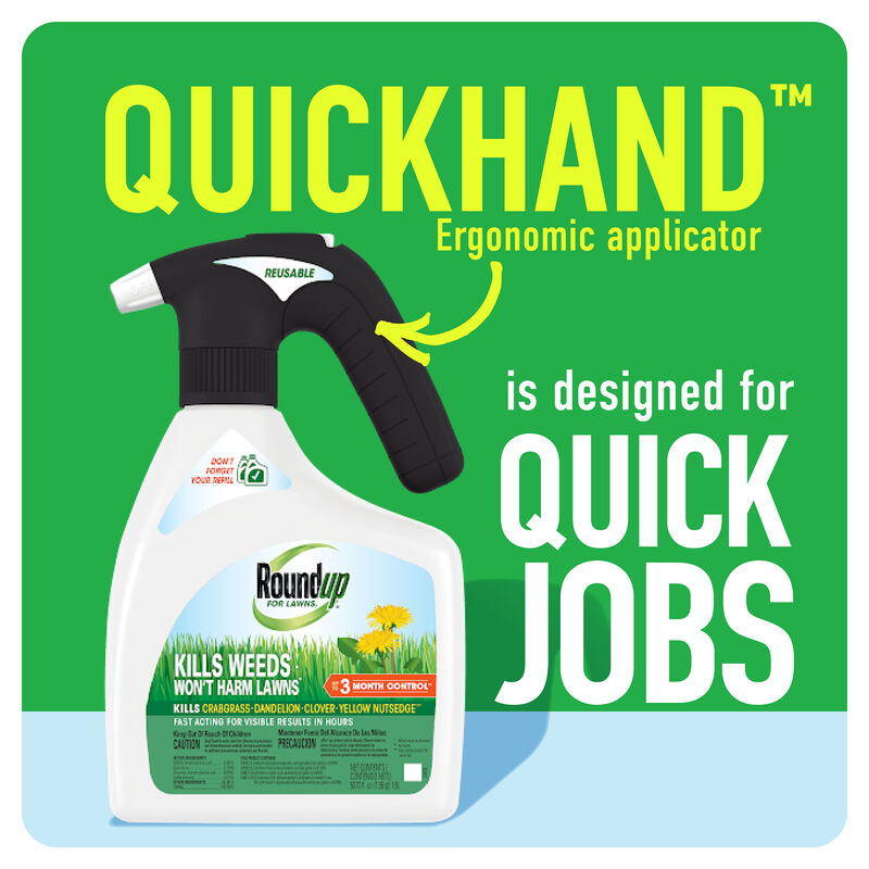 Roundup® For Lawns₁ with QuickHand™ Sprayer image number null