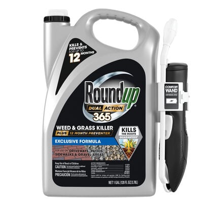 Roundup Dual Action 365 Weed & Grass Killer Plus 12 Month Preventer with Comfort Wand